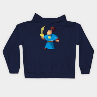 Twinsen low-res pixelart Kids Hoodie